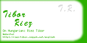 tibor riez business card